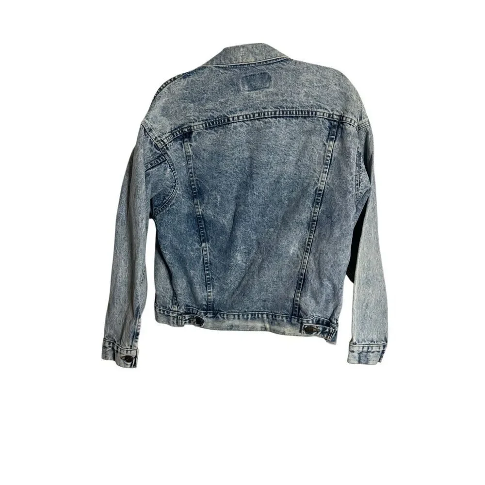 Levi's Men's Button Front Long Sleeve Denim Trucker Jacket Blue Large